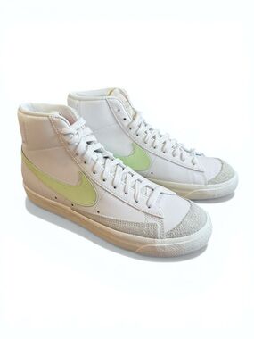 NWT Nike Blazer Mid ‘77 Vintage 'WHITE/BARELY VOLT-WHITE' Green Women’s Sneakers